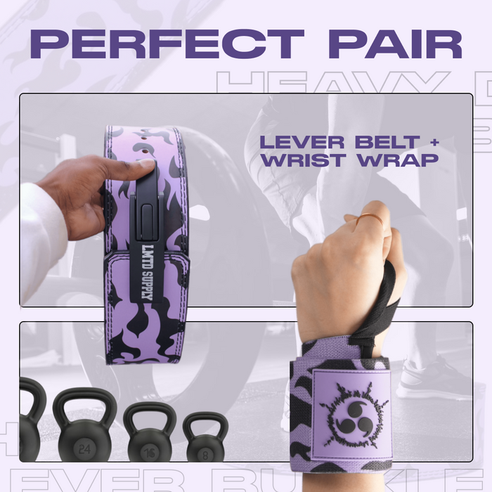 2PC Set Anime Belt and Wrist Wrap Bundle Crown Limited Supply