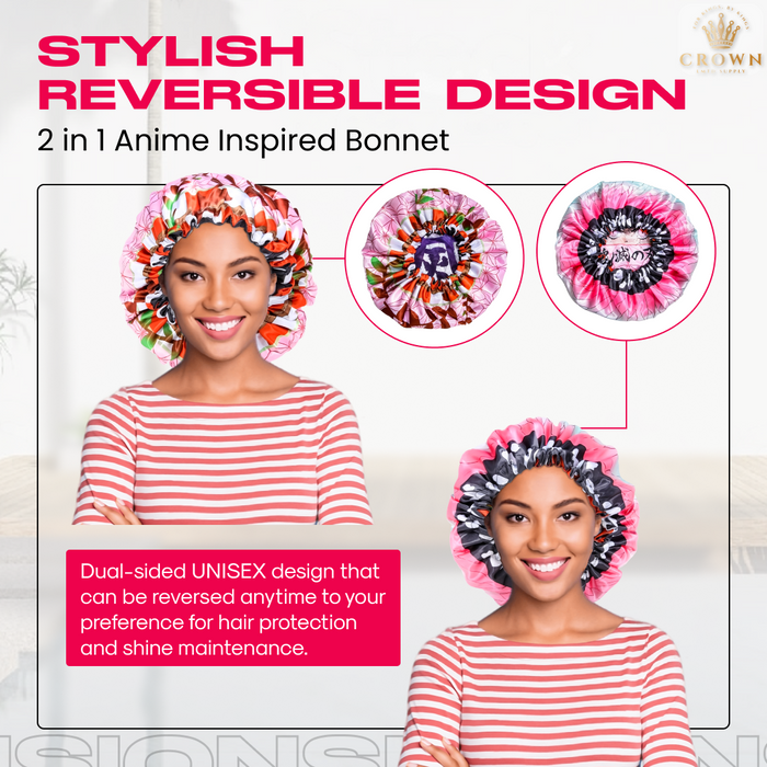Pink Nezuko Two-Sided Bonnet Crown Limited Supply