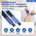 Anime Wrist Wraps Lifting Straps 24" for Men and Women - 1 Pair Each (Blue Sharingan) Crown Limited Supply
