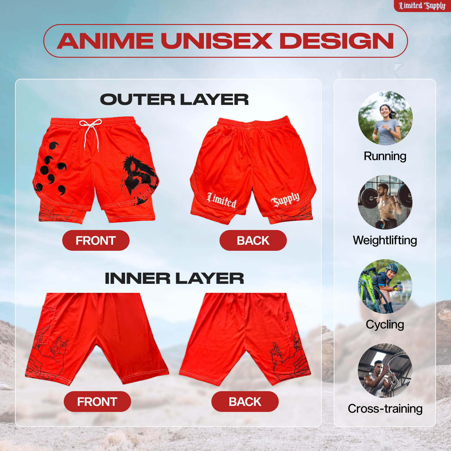 Limited Anime Shorts Bundle Set Crown Limited Supply