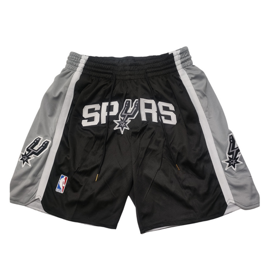 Black Spurs Sport Shorts