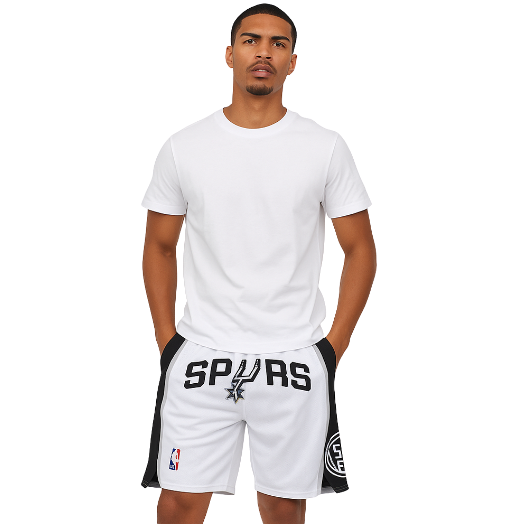 White Spurs Sport Shorts