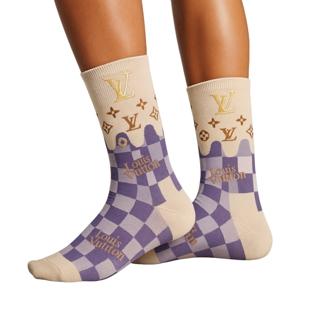 LLV Checkered 3 Pairs Set Designer Socks