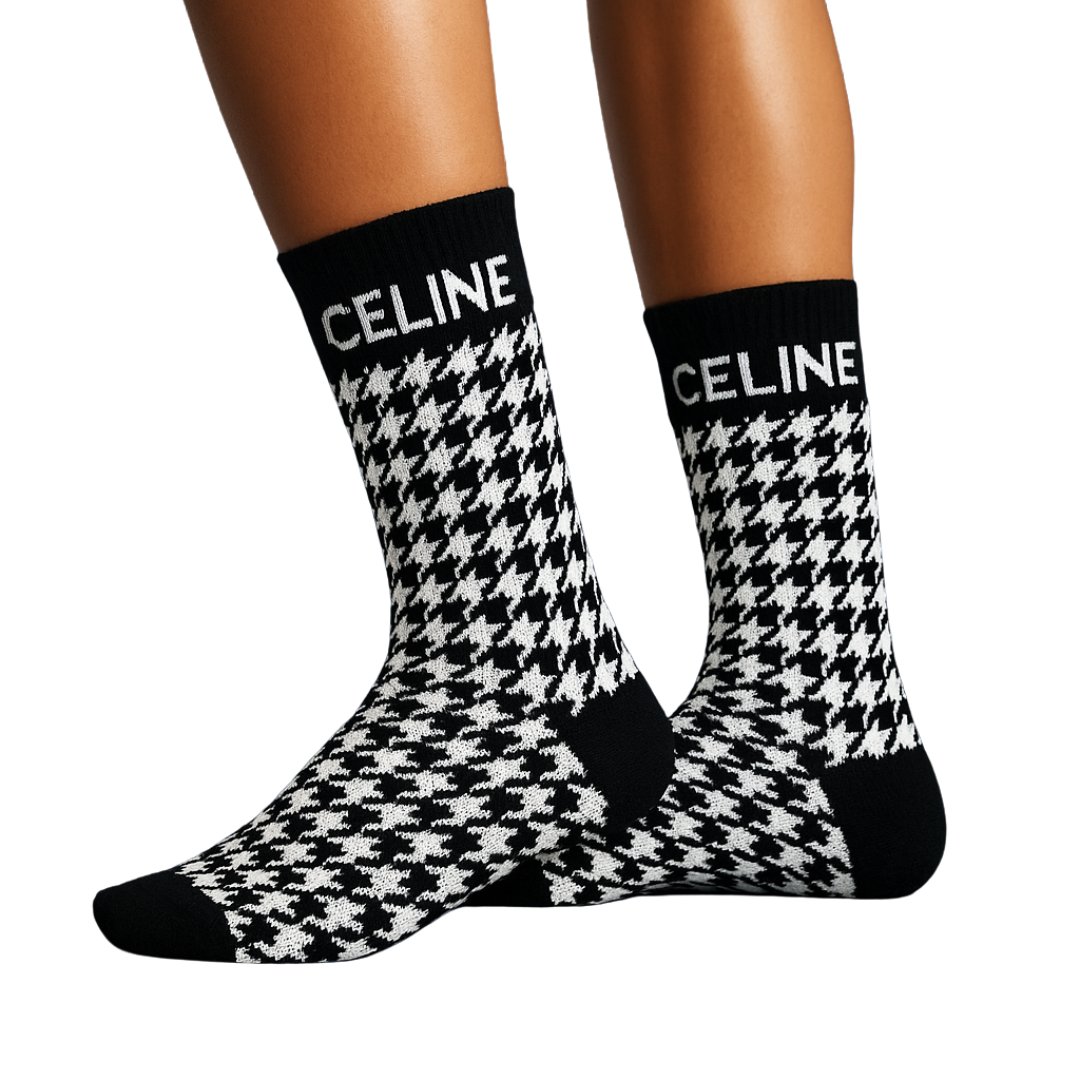 Clene 4 Pairs Set Designer Socks