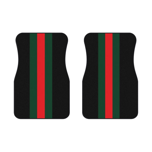 GG Red/Green Stripes Design Car Mats