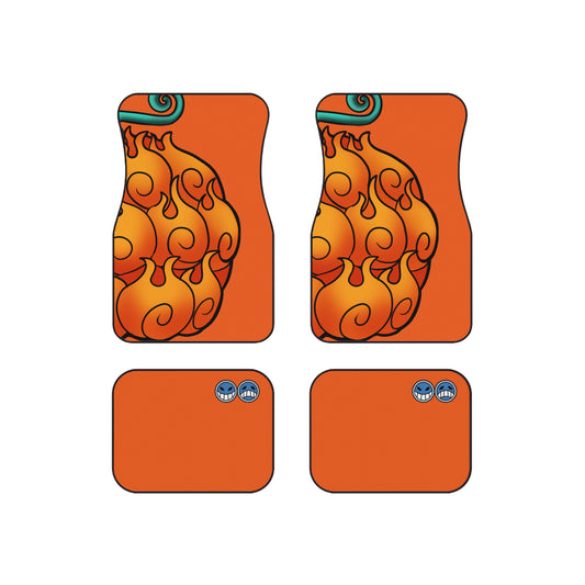 Orange Ace Car Mats (Set of 4)