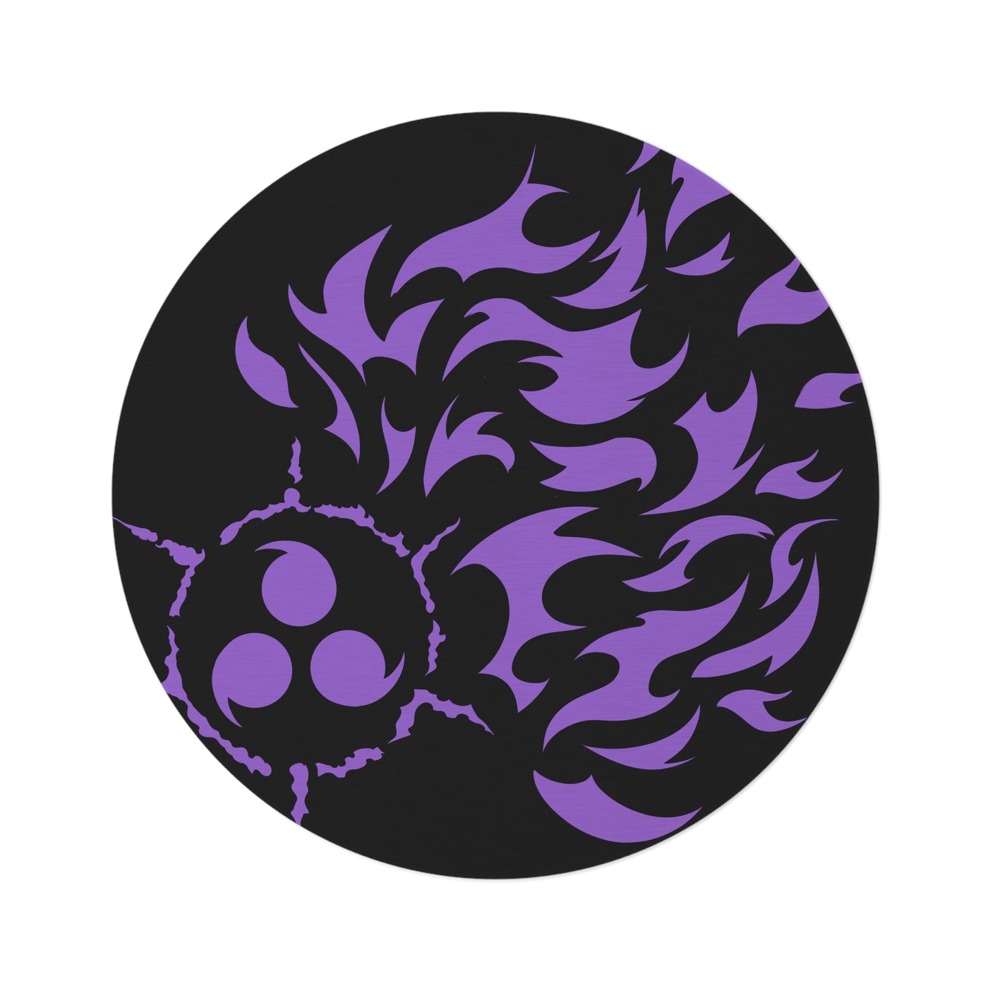 Purple Curse Mark Round Rug