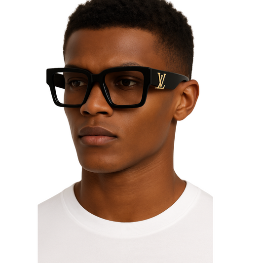 Black with Clear Lens Design Frames