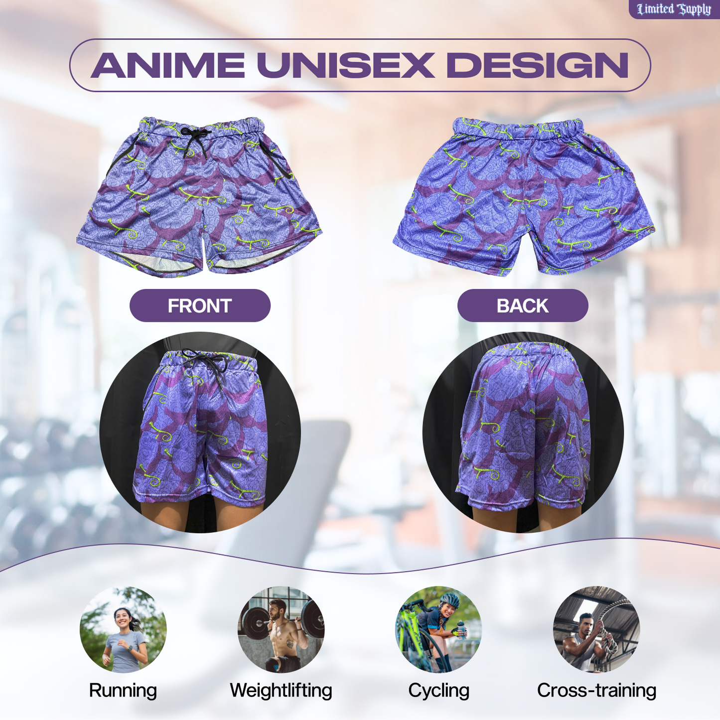 Anime Mesh Shorts C1