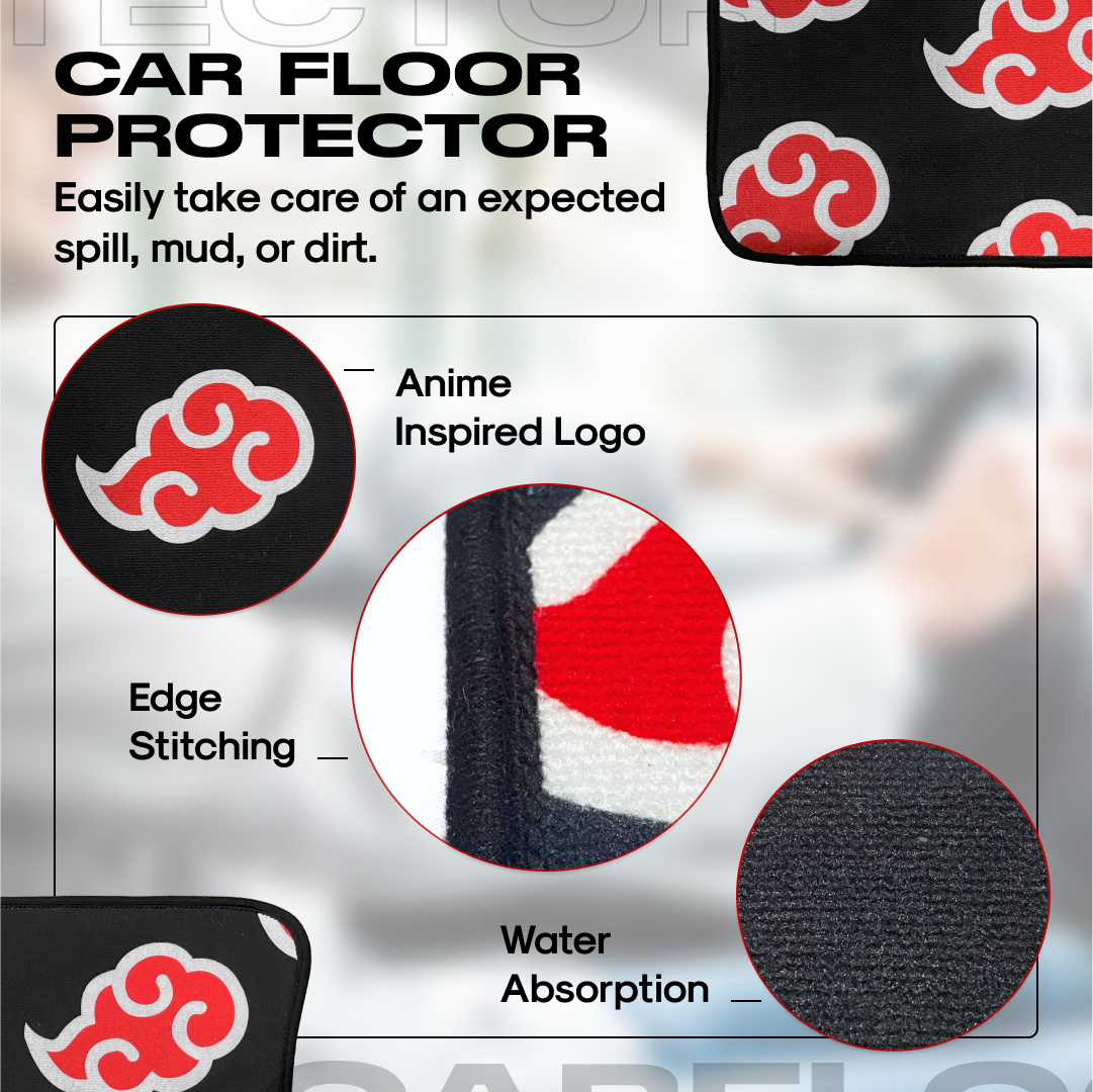 Anime Car Carpet Mat 1pc  Multiple Designs C1