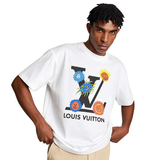 White LLV with design Shirt