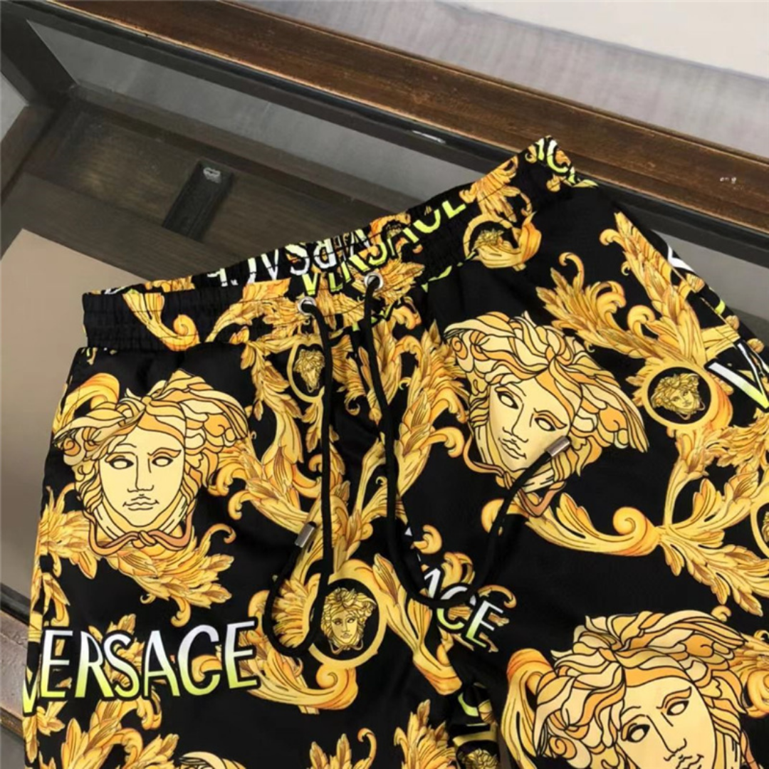Black V Design Shorts