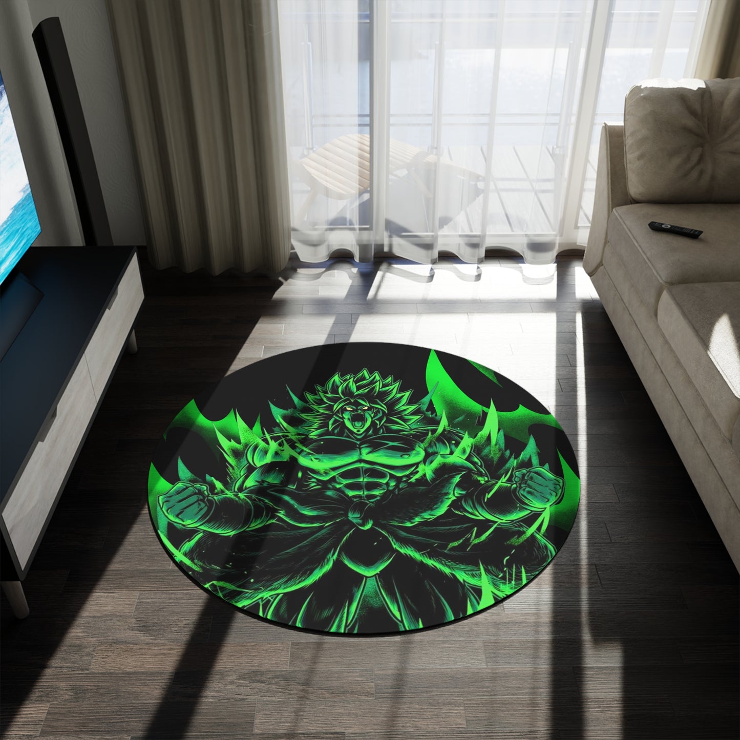 Green DBZ Round Rug