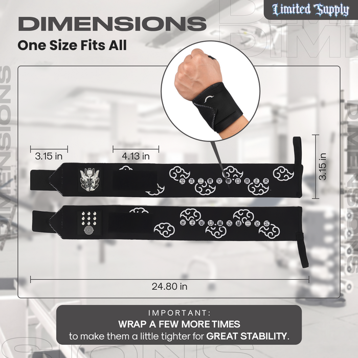 Mens Exercise Workout Wrist Wraps Crown Limited Supply