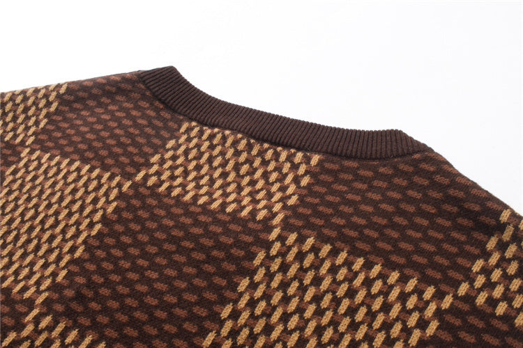 Brown LLV Checkered Shirt