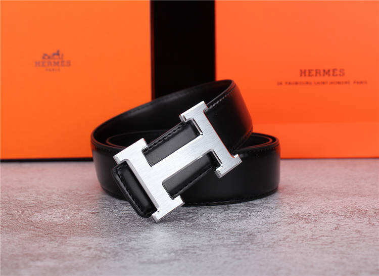 Black H Design Belt