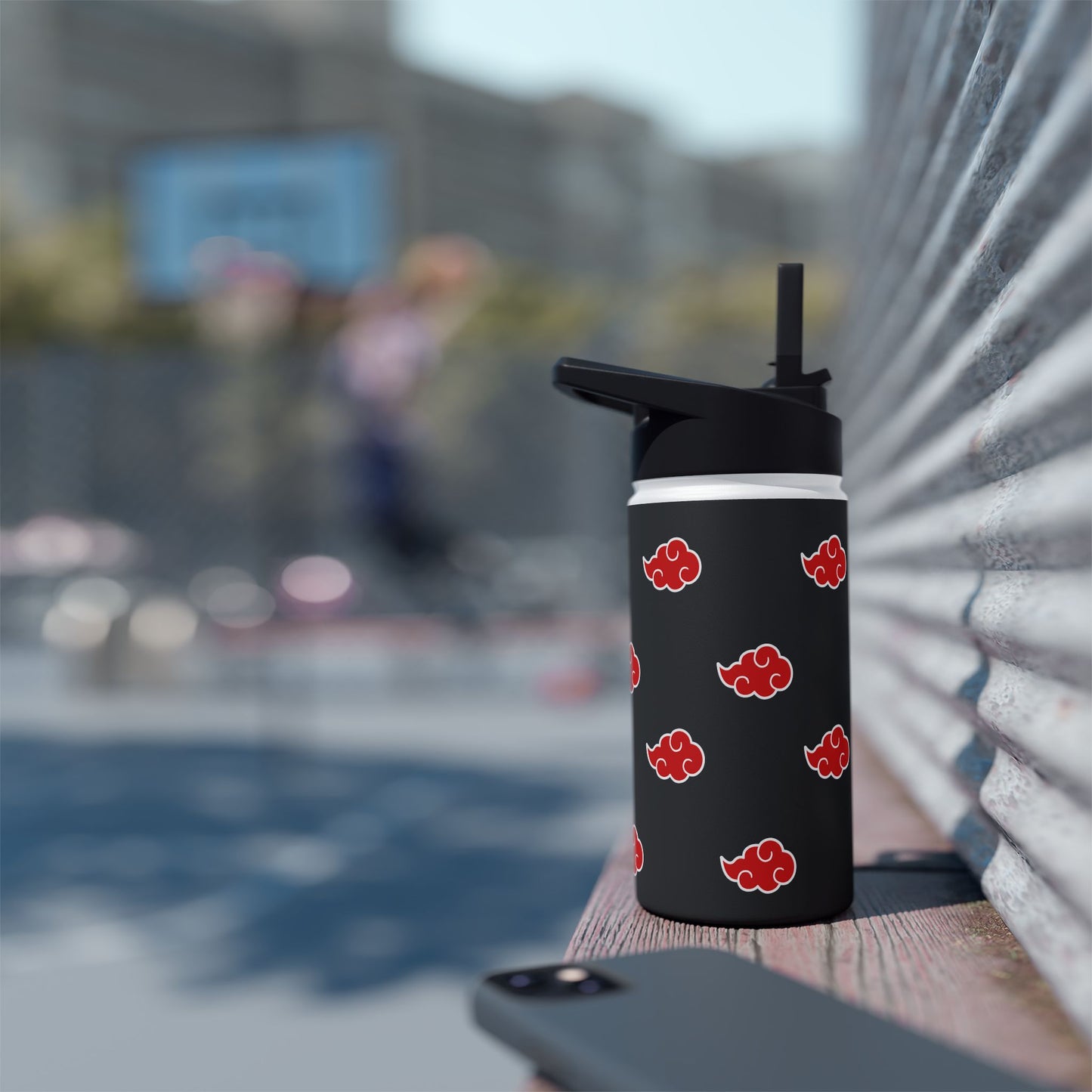 Red Cloud Stainless Steel Water Bottle, Standard Lid