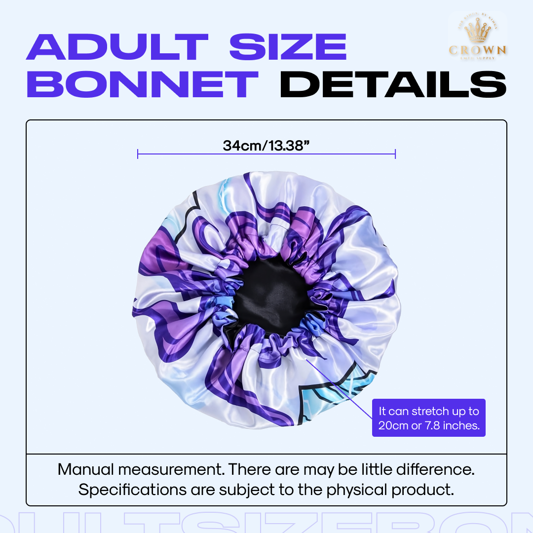 Anime Silky Bonnet For Men and Women Crown Limited Supply