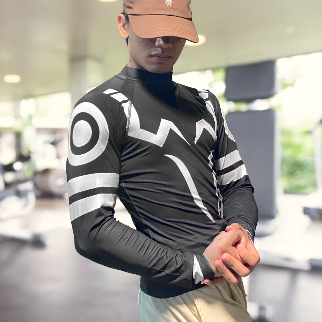 Anime Long Sleeve Compression Shirts for Men Crown Limited Supply