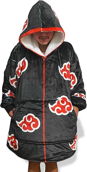 Anime Blanket Hoodie Multiple Designs C1