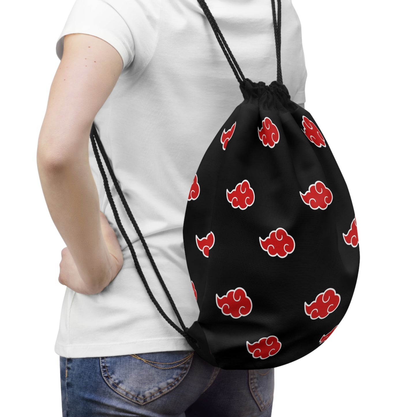 Red Cloud Drawstring Bag