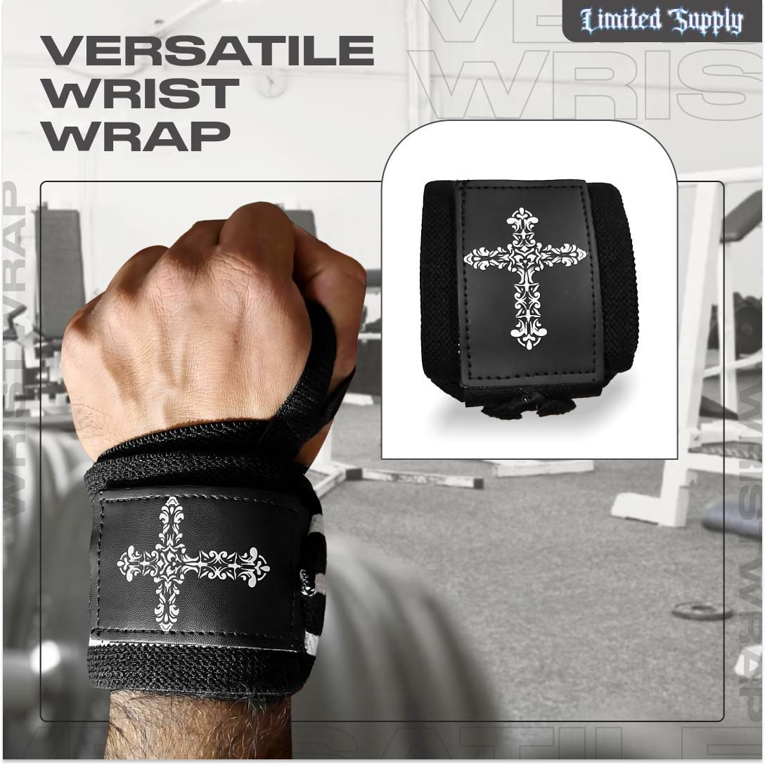 White Cross Wrist Wrap