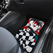 Anime Car Carpet Mat Set of 2 Front, Black Tanj Design Automotive Accessories Interior Crown Limited Supply