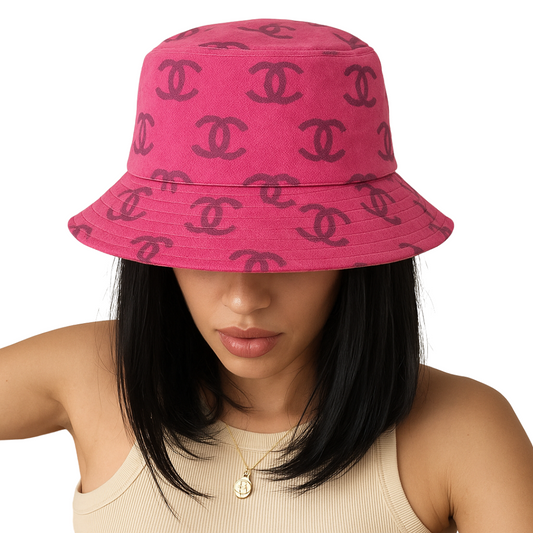 Pink CC Design Bucket Hat