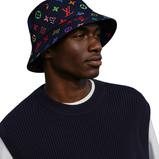 Colored LLV Design Bucket Hats