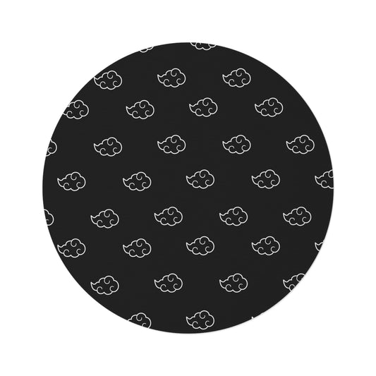 Black Cloud Round Rug