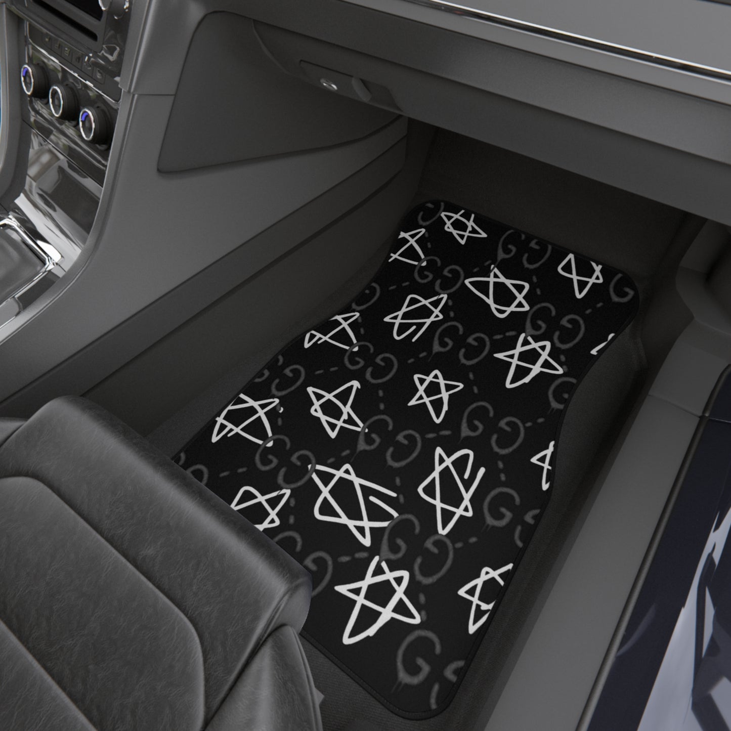 GG Black Star Car Mats (2x Front)