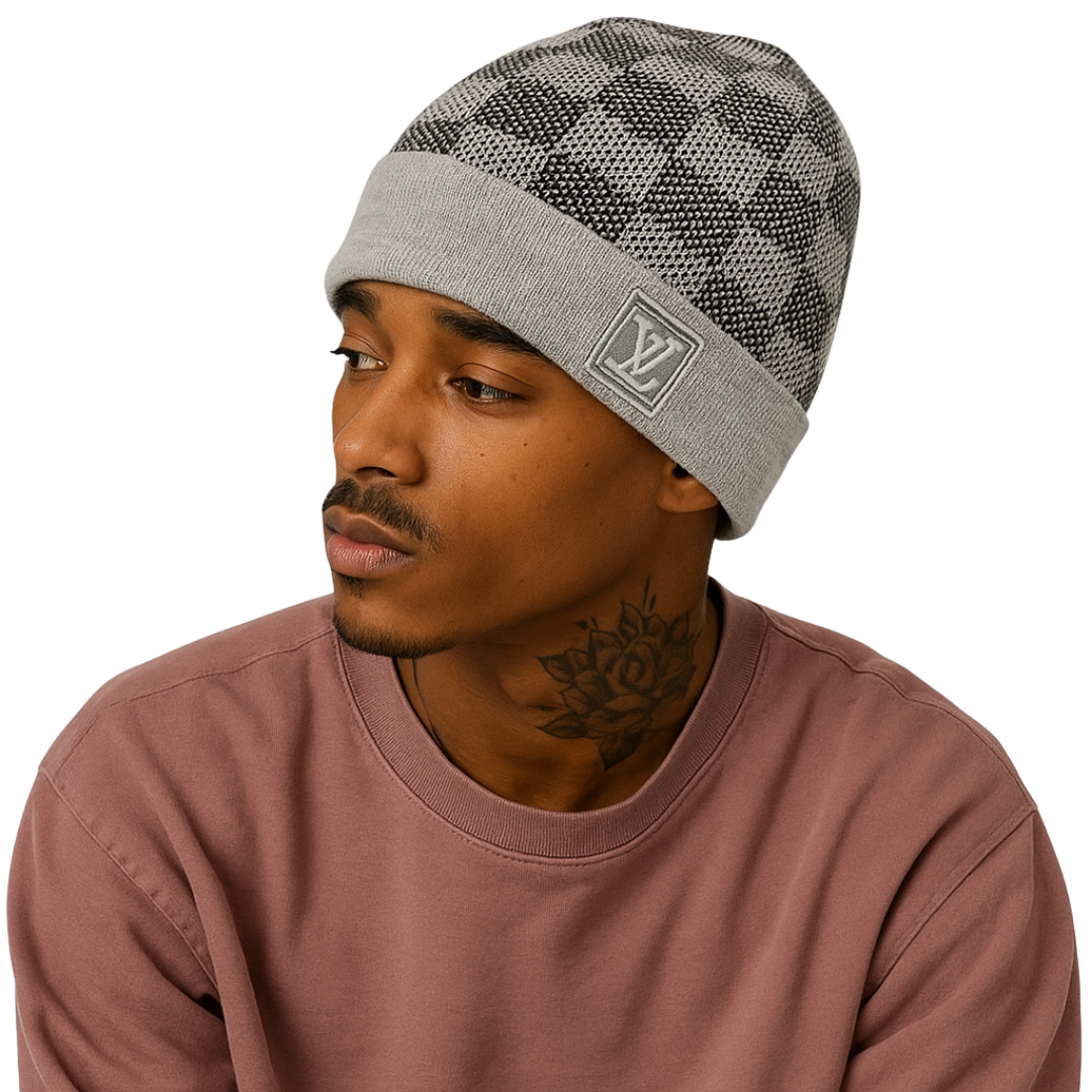 LLV Checkered Design Beanies