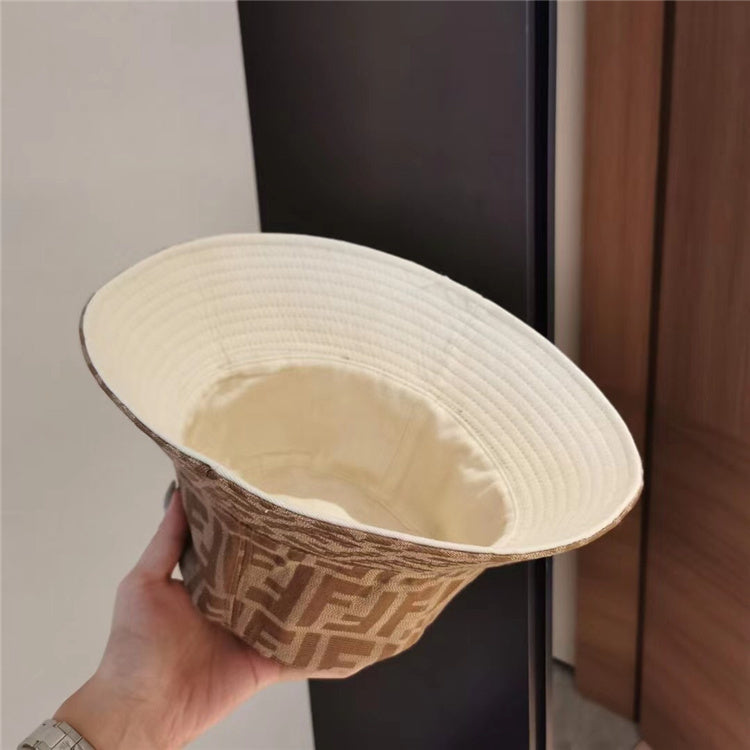 Dark Brown FF Design Bucket Hat