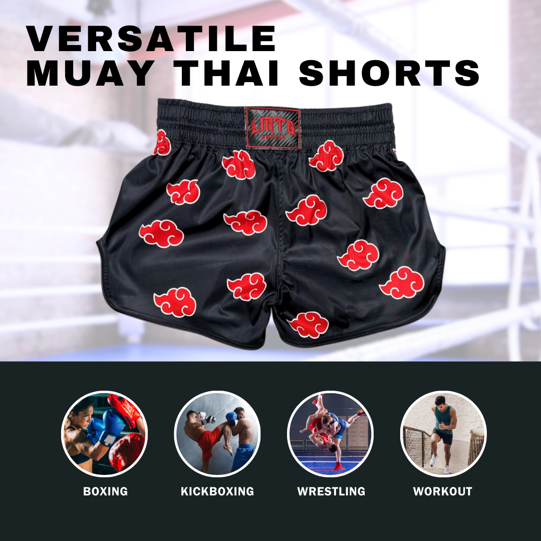 Anime Muay Thai Boxing Shorts (Akat)