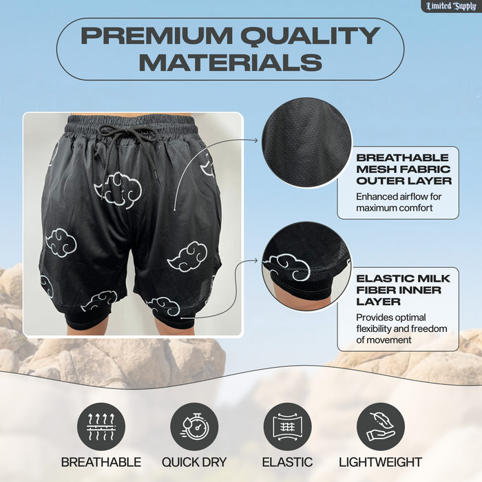 Brown Bee Anime Mesh Shorts for Men and Women Crown Limited Supply