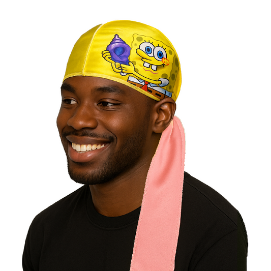 Yellow Sponge - SIlky Crown Durag