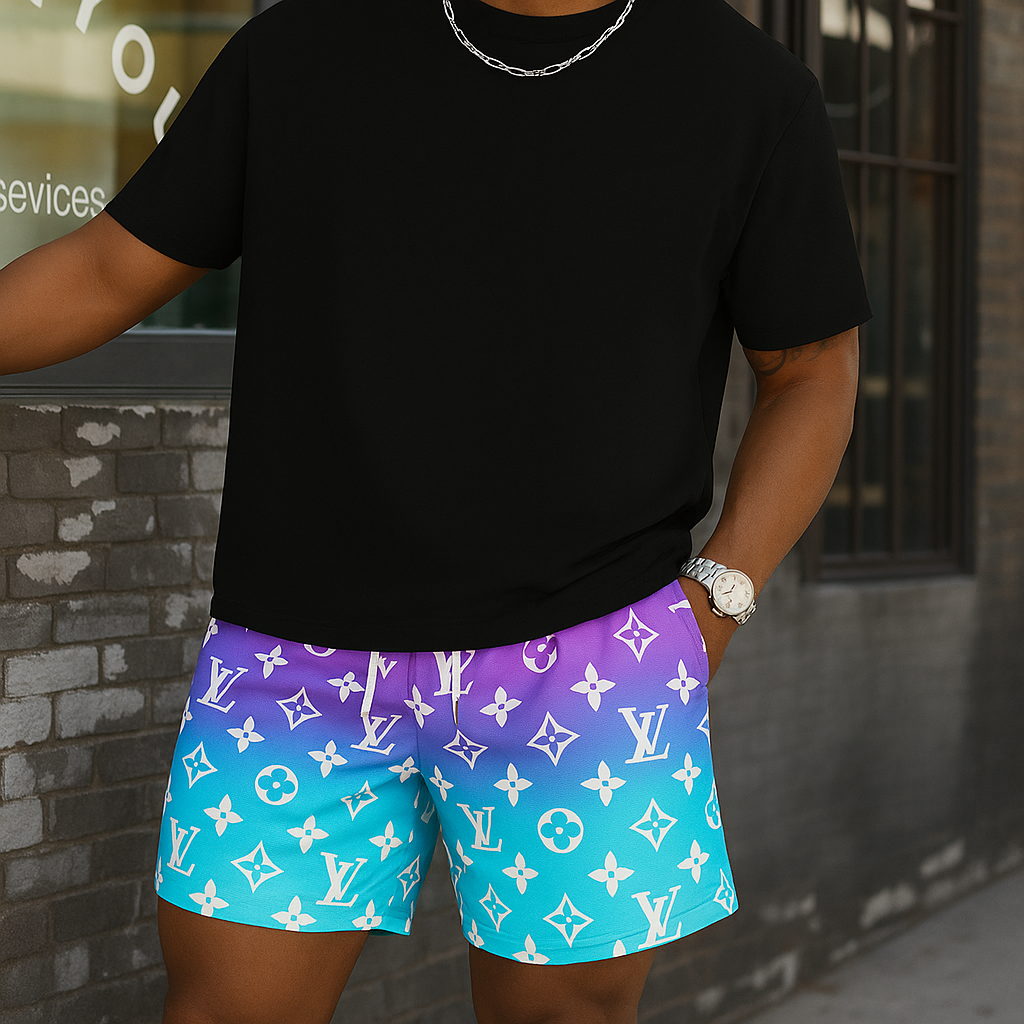 Light Colored LLV Design Shorts
