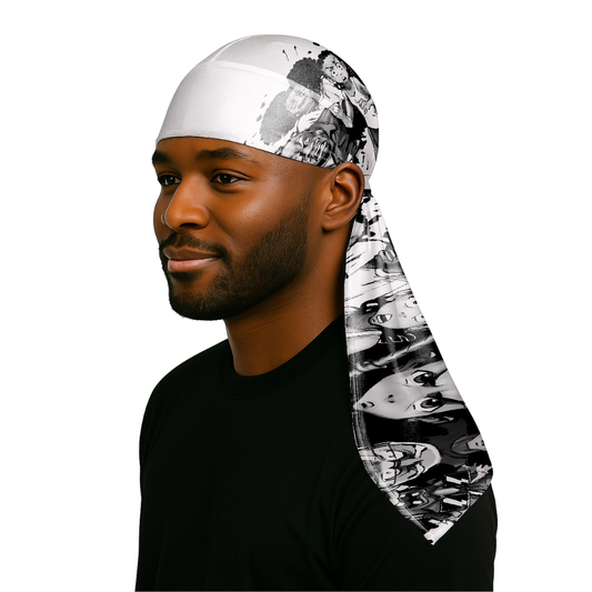 White Huey - Silky Crown Durag