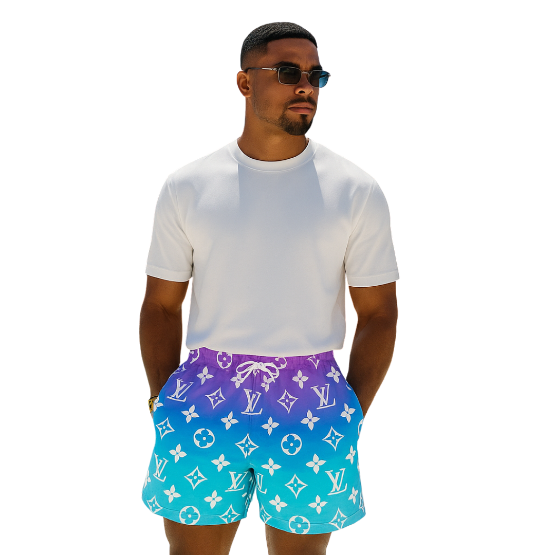 Light Colored LLV Design Shorts