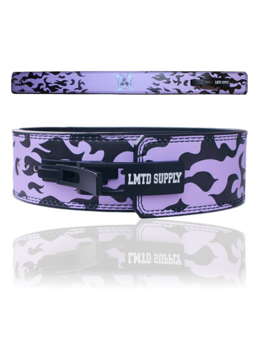 Purple Cursed Mark Anime Lever Belt Crown Limited Supply