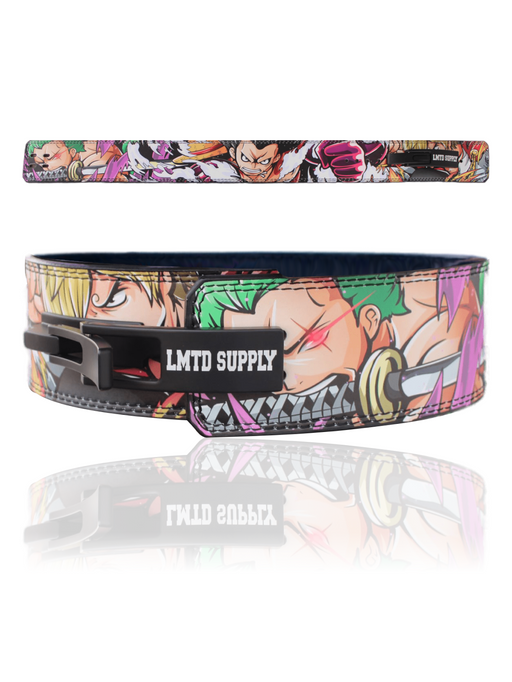Red Trio OP Anime Lever Belt Crown Limited Supply