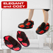 Anime Slippers - Plush Sneaker Slippers for Women House Slippers for Men (Red Cloud) Crown Limited Supply