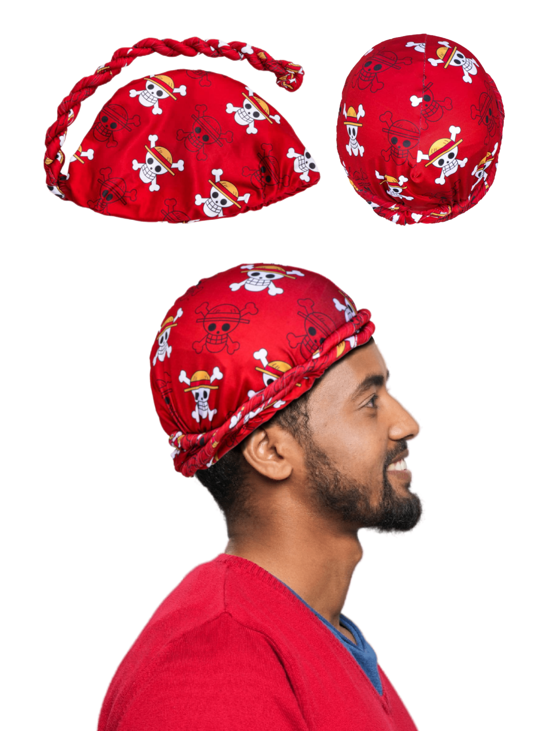 Anime Turban for Men - Satin Hair Wrap Crown Limited Supply