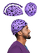 Anime Turban for Men Satin Hair Wrap (Purple Cursed Mark) Crown Limited Supply