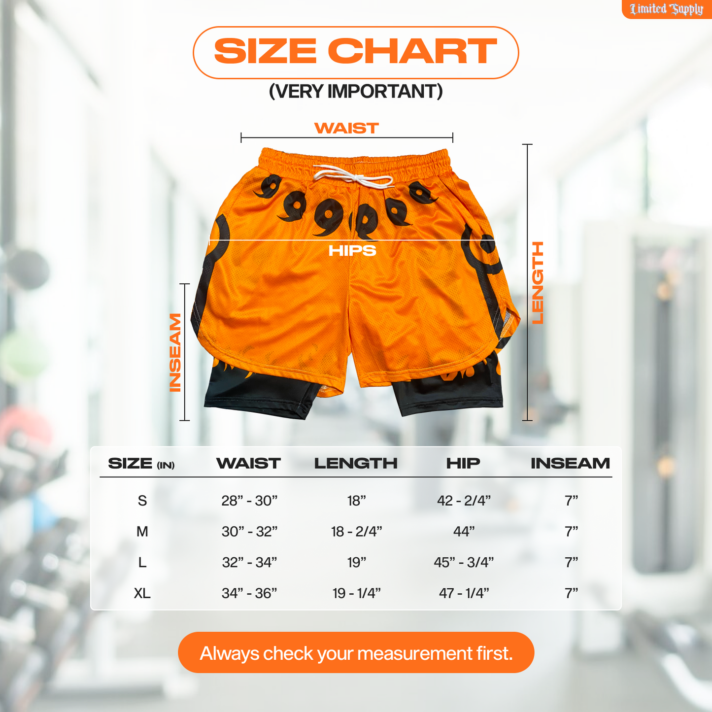 Orange Tail Anime Shorts Crown Limited Supply