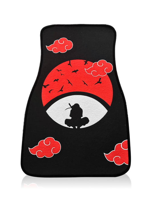 Anime Car Carpet Mat 1pc -Black Uchii