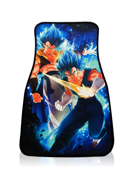 Anime Car Carpet Mat 1pc - Blue Vege Saiyaan