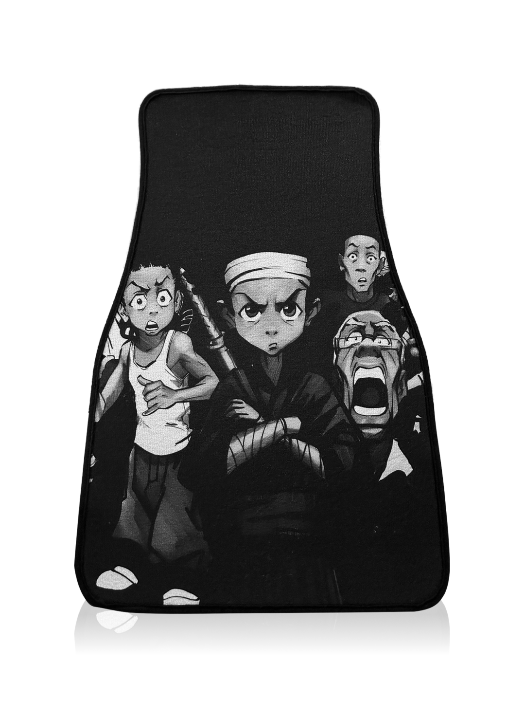 Anime Car Carpet Mat 1pc - Black Boondcks