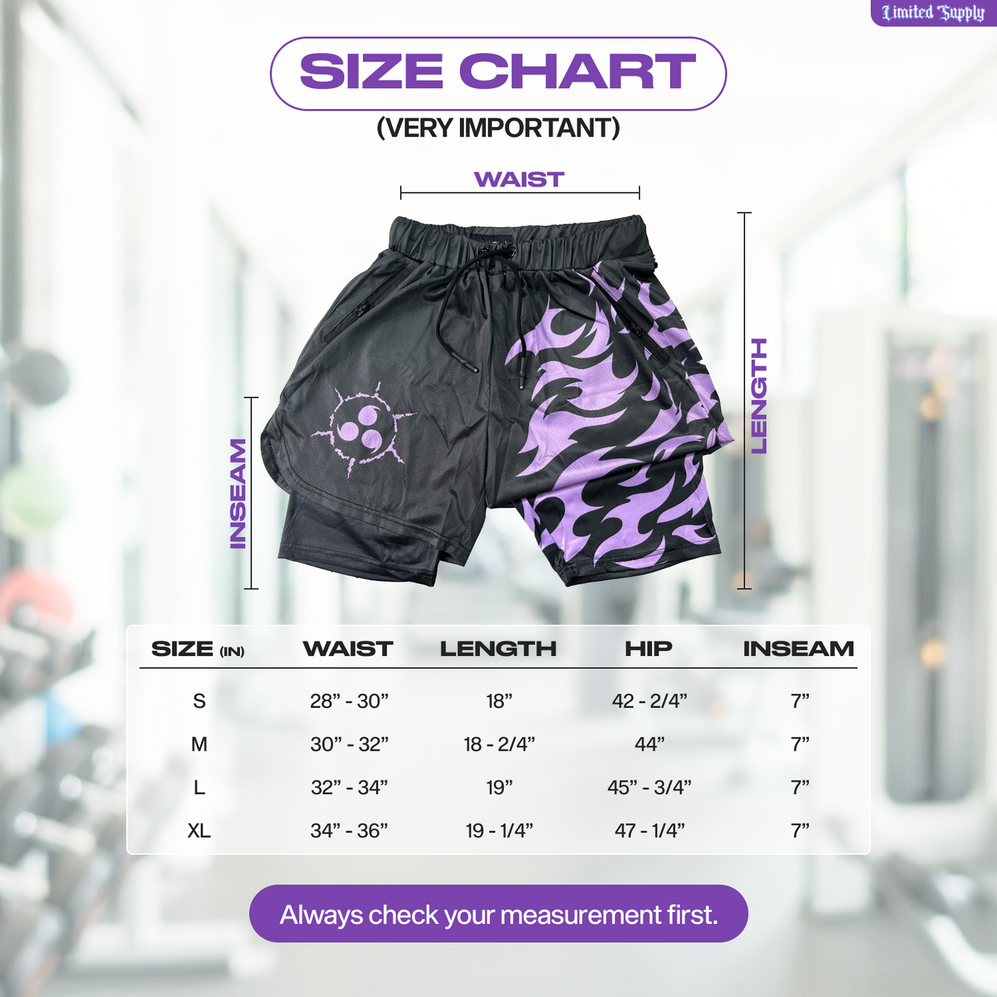 Black Purple Cursed M Anime Shorts