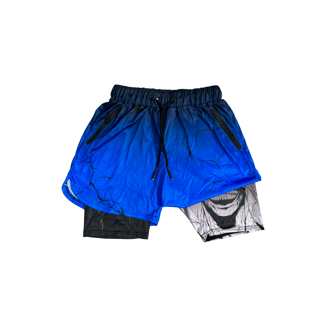 Anime Shorts Blue Solo